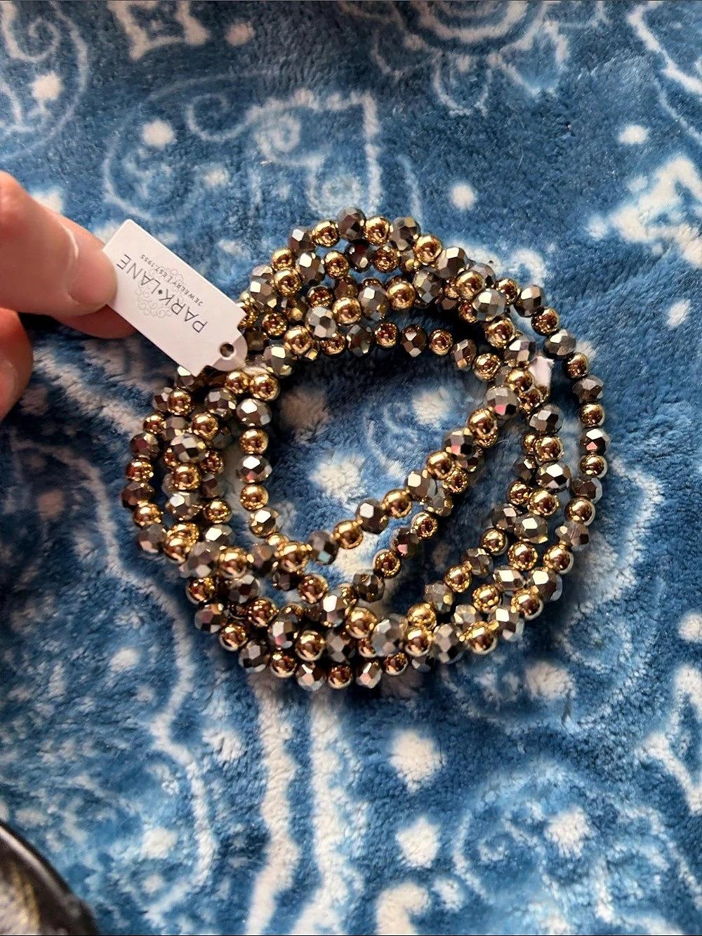 Beaded bracelets in Brown & Gold NWT